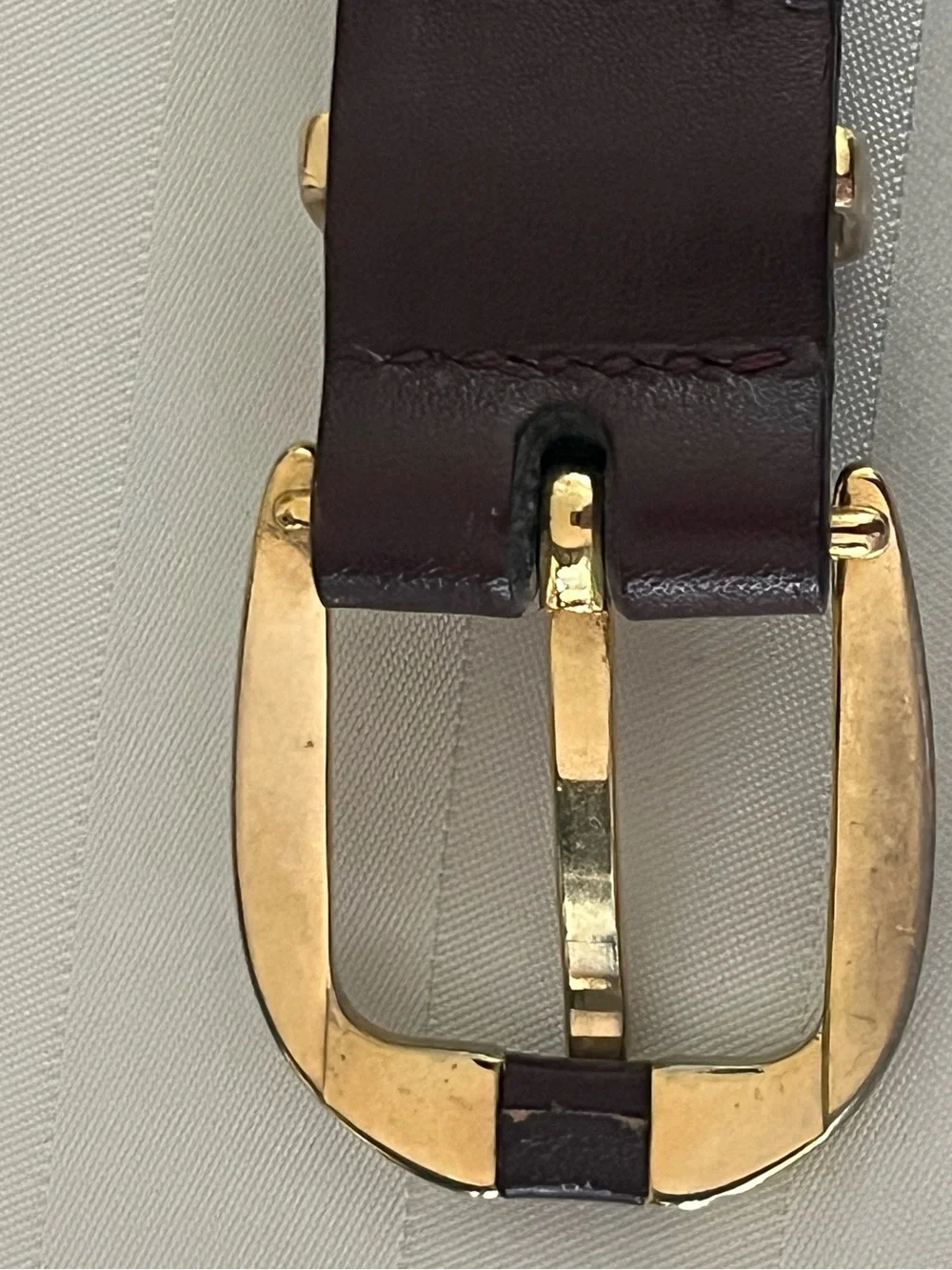 1980s Brown Yves Saint Laurent belt 38/85